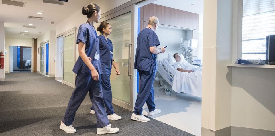 Nurses entering room