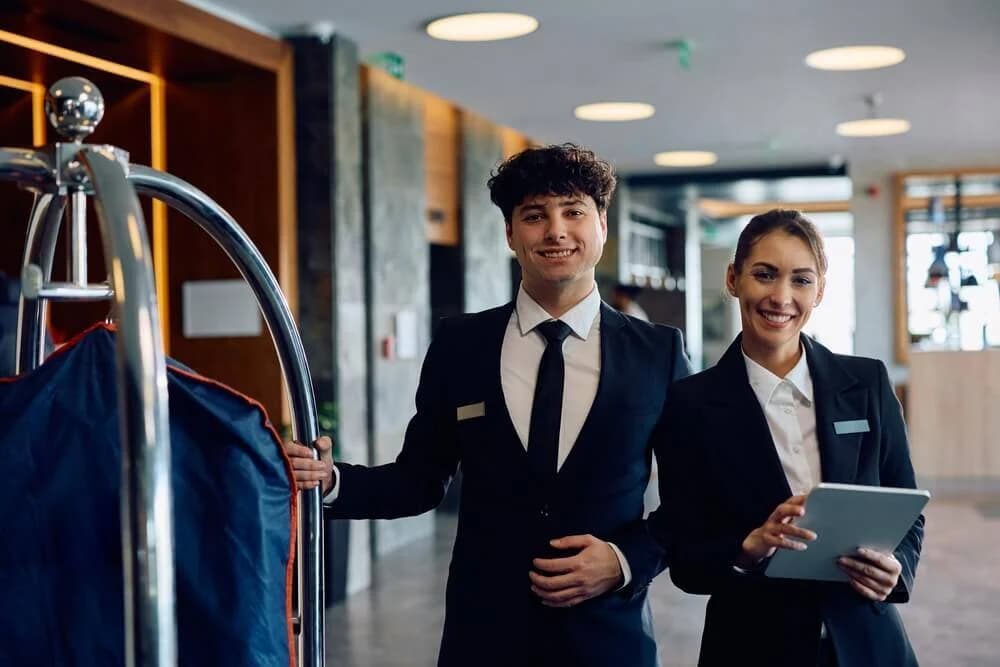 Housekeeping staff coordinating